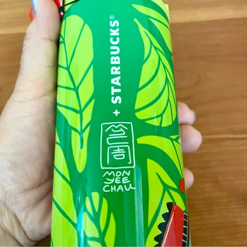 Starbucks Tumbler Hot/Cold Artist Series Monyee Chau Stainless Steel 16 ounces